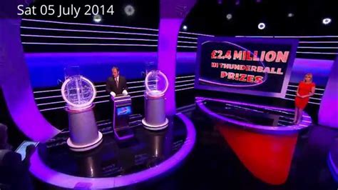 thunderball draw history results the national lottery